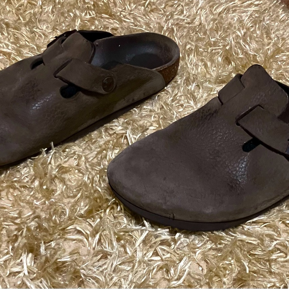 Vintage used Birkenstock Boston leather clogs                 size 38 (US 7-7.5)
